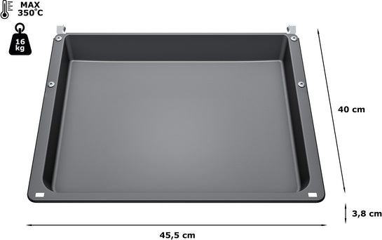 Universalpfanne 38 x 455 x 400 mm spülmaschinengeeignet, Backwagen-geeignet HZ542000