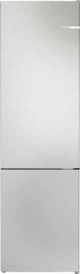 Serie 4 Freistehende Kühl-Gefrier-Kombination mit Gefrierbereich unten 203 x 60 cm Metall-Optik, Total No Frost  KGN392LBF