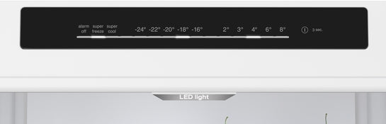 Serie 4 Freistehende Kühl-Gefrier-Kombination mit Gefrierbereich unten 203 x 60 cm Metall-Optik, Total No Frost  KGN392LBF