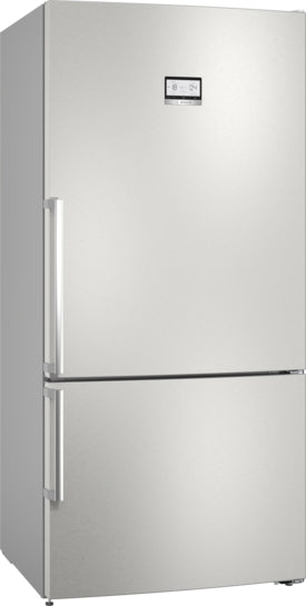 Serie 6 Freistehende Kühl-Gefrier-Kombination mit Gefrierbereich unten 186 x 86 cm Edelstahl KGN86AIDR