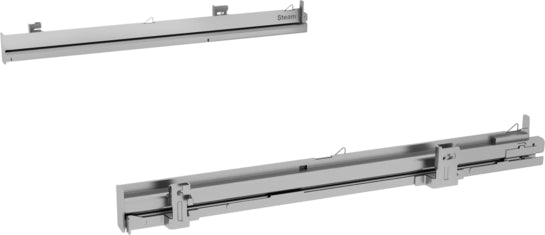 Clip-Vollauszug Edelstahl,  HZ638D00