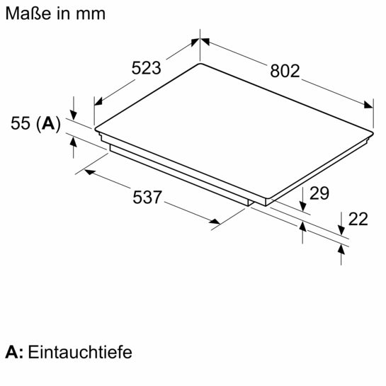 Serie 6 Induktionskochfeld 80 cm Mit Rahmen aufliegend PXE845HC1E
