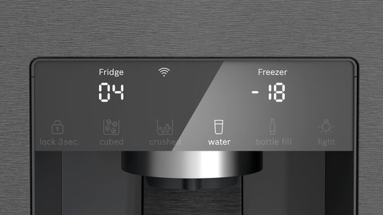 Serie 6 Kühl-Gefrier-Kombination, mehrtürig 183 x 90.5 cm Gebürsteter schwarzer Stahl AntiFingerprint, Total No Frost  KFI96AXEA