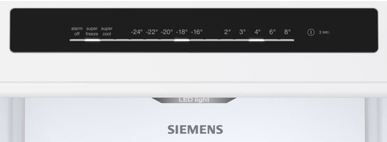 iQ300 Freistehende Kühl-Gefrier-Kombination mit Gefrierbereich unten 186 x 60 cm Gebürsteter Stahl AntiFingerprint, Total noFrost  KG36N2IBF