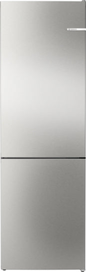 Serie 4 Freistehende Kühl-Gefrier-Kombination mit Gefrierbereich unten 186 x 60 cm Gebürsteter Stahl KGN362I1F