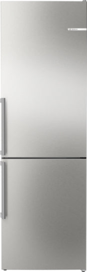 Serie 4 Freistehende Kühl-Gefrier-Kombination mit Gefrierbereich unten 186 x 60 cm Gebürsteter Stahl AntiFingerprint, Total No Frost  KGN36VIBT
