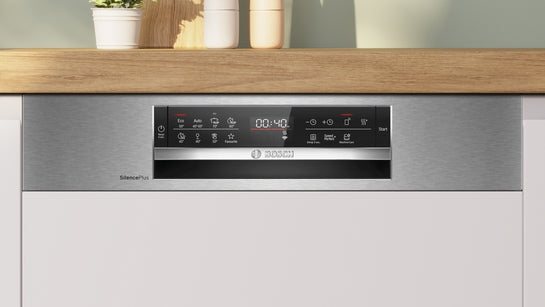 Serie 6 Teilintegrierter Geschirrspüler 60 cm Gebürsteter Stahl SMI6ECS12E
