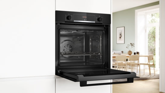 Serie 4 Einbau-Backofen 60 x 60 cm Schwarz HBA514BB3