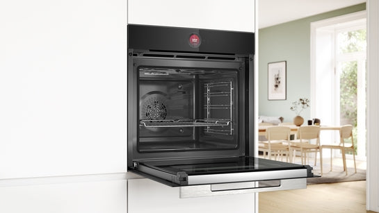 Serie 8 Einbau-Backofen 60 x 60 cm Schwarz HBG7741B1