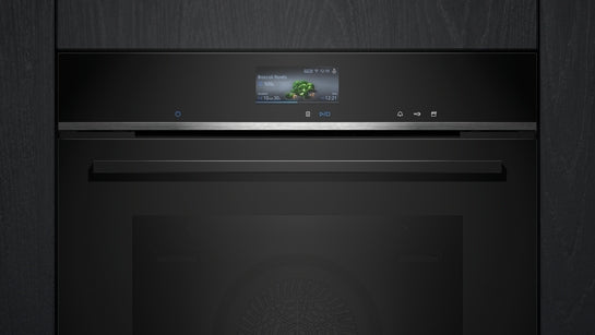 iQ700 Einbau-Backofen mit Dampfunterstützung 60 x 60 cm Schwarz, Edelstahl HR776G1B1