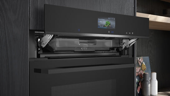 iQ700 Einbau-Dampfbackofen 60 x 60 cm Schwarz, Edelstahl HS736G3B1