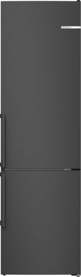 Serie 4 Freistehende Kühl-Gefrier-Kombination mit Gefrierbereich unten 203 x 60 cm Gebürsteter schwarzer Stahl AntiFingerprint KGN39VXAU