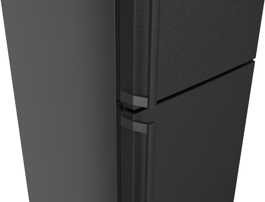 Serie 4 Freistehende Kühl-Gefrier-Kombination mit Gefrierbereich unten 203 x 60 cm Gebürsteter schwarzer Stahl AntiFingerprint KGN39VXAU