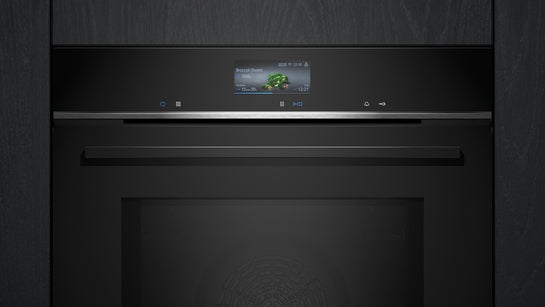 iQ700 Einbau-Backofen mit Mikrowellenfunktion 60 x 60 cm Schwarz, Edelstahl HM736GAB1