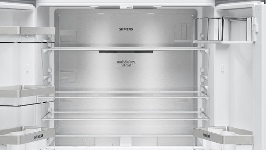 iQ300 Kühl-Gefrier-Kombination, mehrtürig 183 x 90.5 cm Gebürsteter schwarzer Stahl AntiFingerprint, Total noFrost  KF96NAXEA