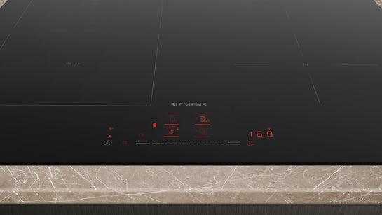 iQ500 Induktionskochfeld 60 cm Mattschwarz, Rahmenlos aufliegend ED61AHSC1E