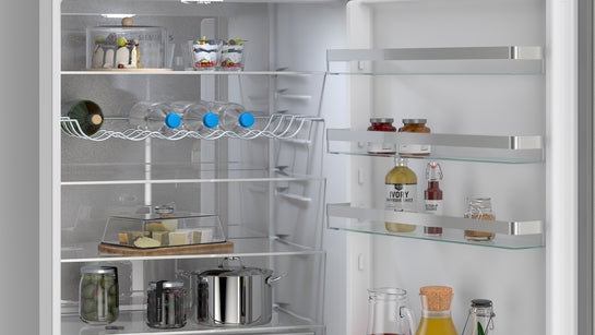 iQ300 Freistehende Kühl-Gefrier-Kombination mit Gefrierbereich unten 203 x 70 cm Edelstahl KG49NVIBG