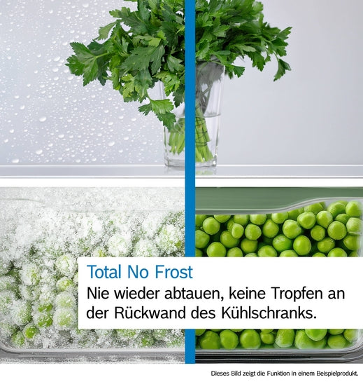 Serie 4 Freistehende Kühl-Gefrier-Kombination mit Gefrierbereich unten 203 x 60 cm Metall-Optik, Total No Frost  KGN39VLCT