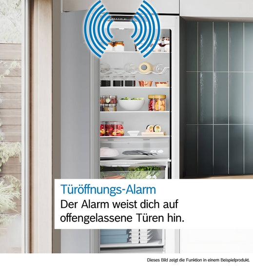 Serie 4 Freistehende Kühl-Gefrier-Kombination mit Gefrierbereich unten 203 x 60 cm Gebürsteter Stahl AntiFingerprint, Total No Frost  KGN392ICF