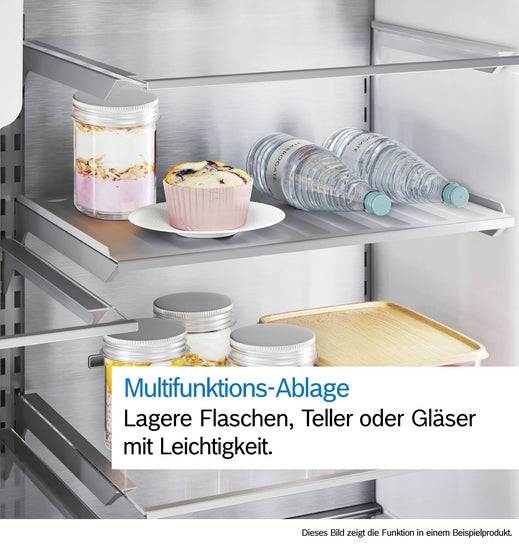 Serie 6 Kühl-Gefrier-Kombination, mehrtürig 183 x 90.5 cm Gebürsteter schwarzer Stahl AntiFingerprint, Total No Frost  KFI96AXEA