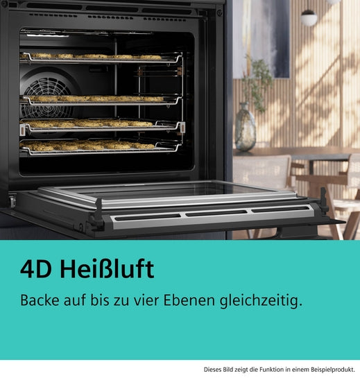 iQ700 Einbau-Kompaktdampfbackofen 60 x 45 cm Schwarz, Edelstahl CS736G1B1