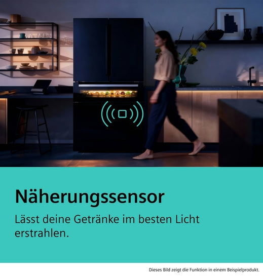 iQ700 Kühl-Gefrierkombination mehrtürig, Glasfront 183 x 90.5 cm Schwarz, Total noFrost  KF96RSBEA