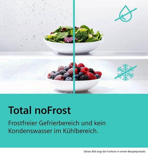 iQ300 Freistehende Kühl-Gefrier-Kombination mit Gefrierbereich unten 186 x 60 cm Edelstahl KG36NVIBG