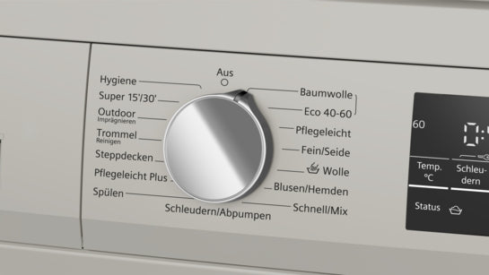 iQ500 Waschmaschine, unterbaufähig - Frontlader 9 kg max. 1400 U/min., Silber-inox WU14UTS8