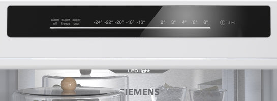 iQ300 Freistehende Kühl-Gefrier-Kombination mit Gefrierbereich unten 186 x 60 cm Edelstahl KG36NVIBG