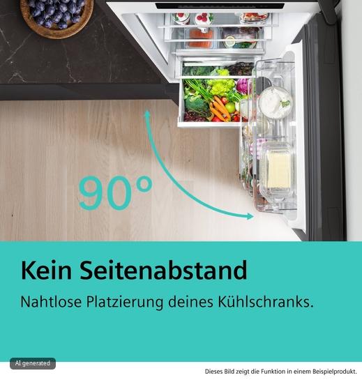 iQ300 Freistehende Kühl-Gefrier-Kombination mit Gefrierbereich unten 186 x 60 cm Edelstahl KG36NVIBG
