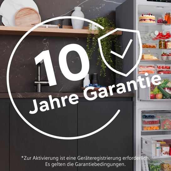 iQ500 Freistehende Kühl-Gefrier-Kombination mit Gefrierbereich unten 203 x 60 cm Edelstahl KG39NAIAU