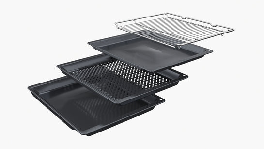 Serie 8 Einbau-Backofen 60 x 60 cm Schwarz HBG7363B1