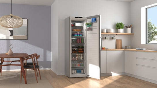 Serie 4 Freistehender Gefrierschrank 186.2 x 59.5 cm Metall-Optik GSN36VLDG
