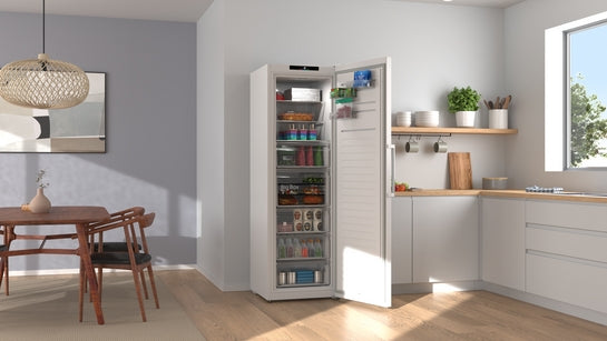 Serie 4 Freistehender Gefrierschrank 186.2 x 59.5 cm Weiß GSN36VWCG