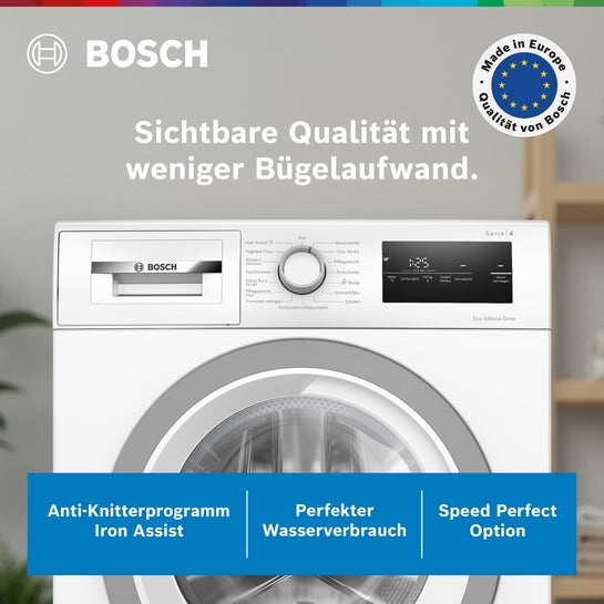 Serie 4 Waschmaschine, Frontlader 8 kg max. 1400 U/min. WAN28127