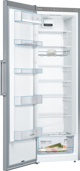 Serie 4 Freistehender Kühlschrank 186 x 60 cm Metall-Optik KSV36VLEP