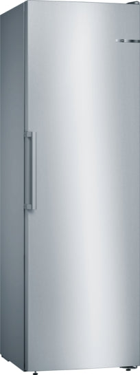 Serie 4 Freistehender Gefrierschrank 186 x 60 cm Metall-Optik GSN36VLEP