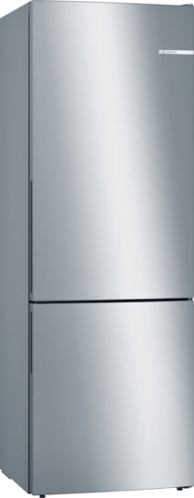 Serie 6 Freistehende Kühl-Gefrier-Kombination mit Gefrierbereich unten 201 x 70 cm Inox KGE49AICA
