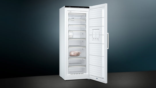 iQ500 Freistehender Gefrierschrank 191 x 70 cm Weiß GS58NAWDV