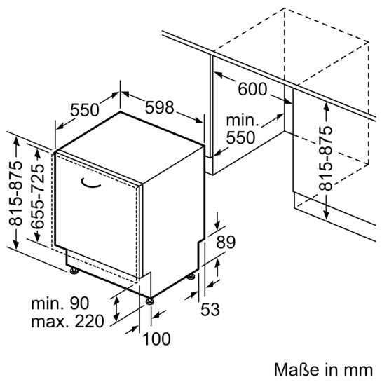 Serie 4 Vollintegrierter Geschirrspüler 60 cm SMV4EVX08E
