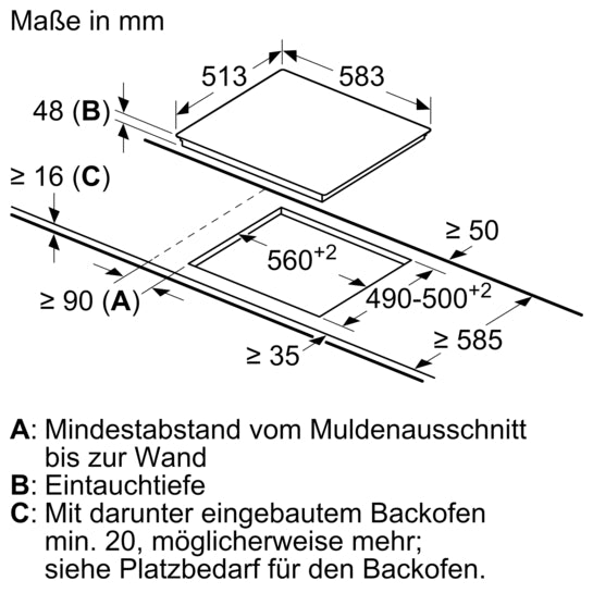 iQ300 Elektro-Kochfeld 60 cm Mit Rahmen aufliegend ET645HN17E