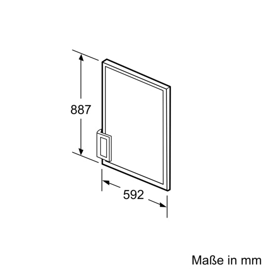 Door panel 88.7 x 59.2 cm KF20ZAX0